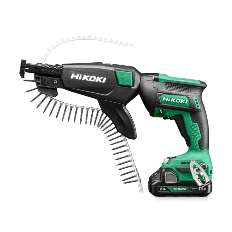 HiKOKI W18DAWBZ Accu Band-Schroefmachine 18V - 1/4" - Brushless - 0-5000Tr - MV - 2X18V 2,0Ah In HSC III Hoge Kwaliteit