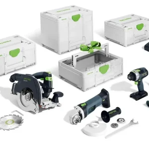 Lage Prijs Festool Combiset HKC55 + TPC18 + AGC18 - 578025 (Festool gereedschapset)