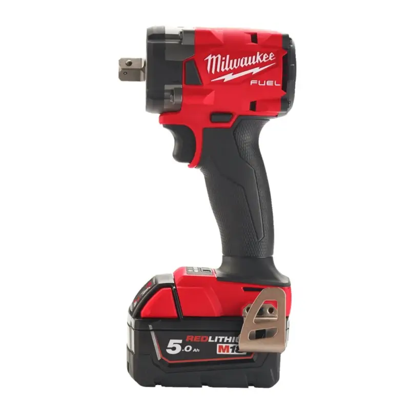 Alleen Vandaag Milwaukee M18 FIW2P12-502X Compacte 1/2" Slagmoersleutel met Verende Borgpen - 5Ah 18V (accu slagmoersleutel)