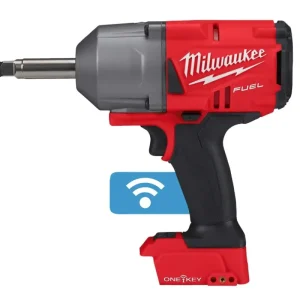 Betrouwbaar Milwaukee M18 ONE-KEY™ 1/2" slagmoersleutel met frictiering en verlengde as (75 mm) - M18 ONEFHIWF12E-0X (accu slagmoersleutel)