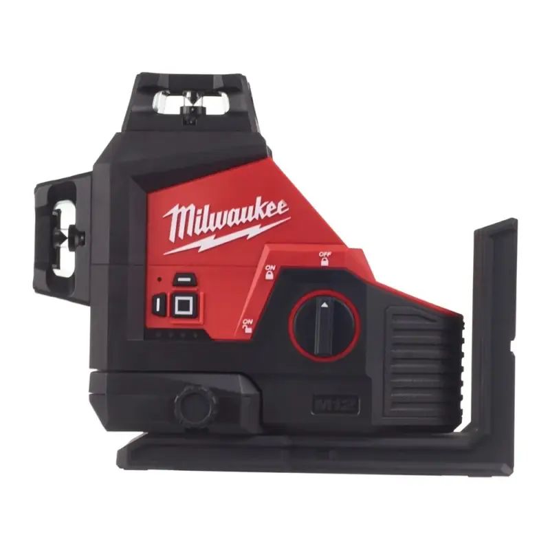 Luxe Milwaukee M12™ driedimensionale laser met 3 groene 360° laser cirkels - M12 3PL-0C