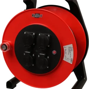 Topkwaliteit Kelfort Kabelhaspel 25M 3X1,5 - ER600 (4X aansluiting) - 1514690