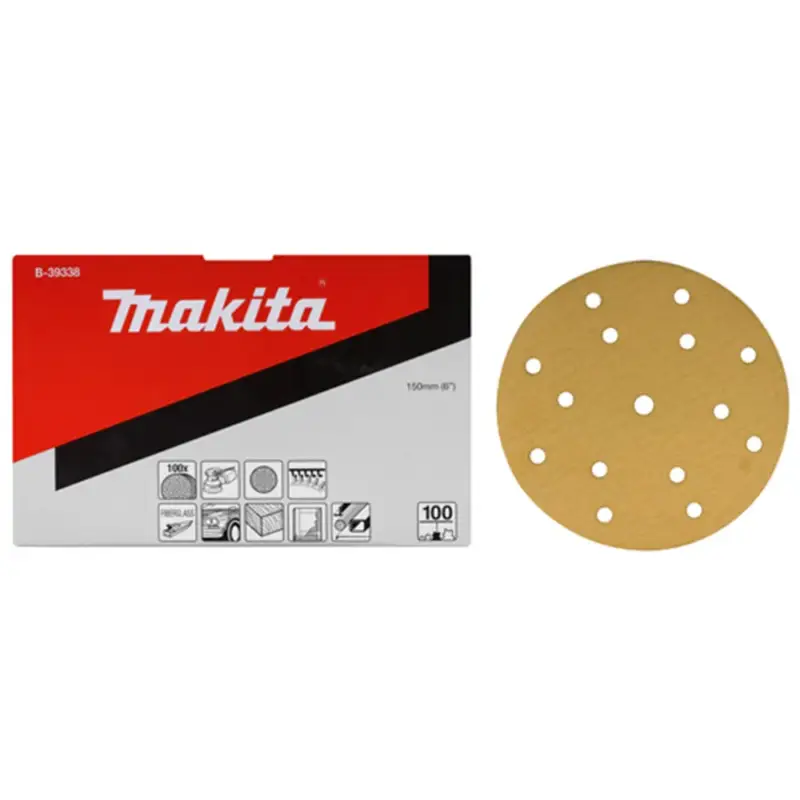 Aanbieding Makita Schuurschijf 150mm K120 Yellow Velcro - B-39344