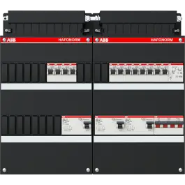 ABB Installatiedozen en -kasten 12x achter 3x 30mA + T + HS, 3-f Installatiekast Origineel