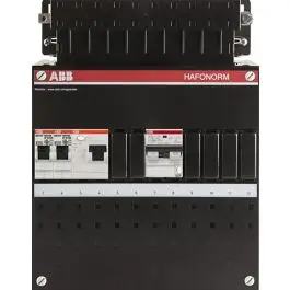 ABB Installatiedozen en -kasten 1x 16A/30mA, + 2x achter 30mA, 1-f Installatiekast Betaalbaar