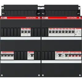 ABB Installatiedozen en -kasten 11x achter 3x 30mA = HS + D + T, 3-fasen Gratis Verzending