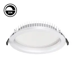Garantie Inbegrepen Prolumia Pro-Logic 200 Downlight, Dim, Ø228xH53mm, inbouw-Ø 200-210mm, max.22W