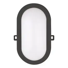 Aanbieding BAILEY LED Bulkhead Basic LED niet uitwisselbaar Ovaal Zwart 17x12cm - 420lm - 6W - 4000K - IP54