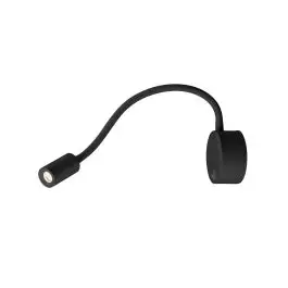 Ambachtelijk SLV DIO FLEX PLATE LED wandopbouwlamp zwart - 100lm - 1.9W - 3000K - IP20