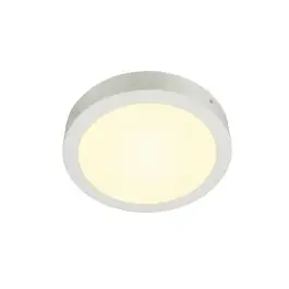 SLV SENSER 24 LED plafondopbouwarmatuur rond wit 35x22cm - 1200lm - 15W - 3000K - IP20 Nieuwe Collectie
