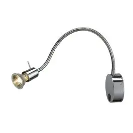 Authentiek SLV DIO FLEX PLATE-wandlamp chroom GU10 - 53x90cm - IP20