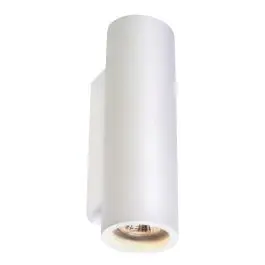 Snelle Levering SLV Plastra Wandarmatuur Tube Gips rond 2xGU10 - 25x100cm - IP20