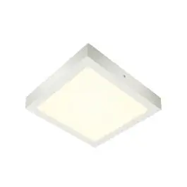 SLV SENSER 24 CW LED niet uitwisselbaar wand- en plafondopbouwlamp rechthoekig wit 22x22cm - 1240lm Bestel Nu