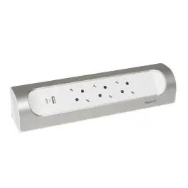 Ambachtelijk LEGRAND tafelcontactdoos 694504 - TKD 3X2P+A USB A+C ZN ALUMINIUM - IP20