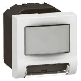 Beperkte Voorraad Legrand Schakelaar obstakelmelder Mosaic 1-voudig 10A 230V met LED 2mod.wit - IP41