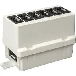 ABB Installatiedozen en -kasten hafobox 3611G KB6 S DEKSEL WINSTE 6X3-P + tafelcontadoos - IP21 Nieuwe Collectie