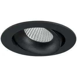 Actieprijs LumiParts LED spot Etage rond kantelbaar verdiept zwart - 700lm - 12W - 2700K - IP44