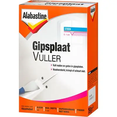 Alabastine gipsplaat-vuller 750 gr Gratis Verzending
