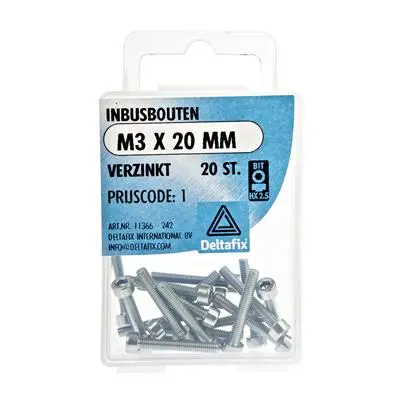 Exclusieve Aanbieding Inbusbouten Verzinkt M3X20 20 St