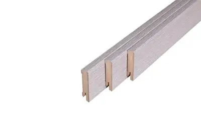 146 MDF Muurplint Boulder Oak (15 x 60 mm. Lengte: 240 cm) Gratis Verzending