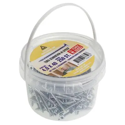 Hoge Kwaliteit Emmer Spaanplaatschroeven Tx Vz 4.0X40 Mm 250St