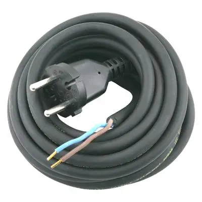 Wereldwijde Verzending Exin aansluitsnoer 2 x 1.0 mm². 5 m zwart