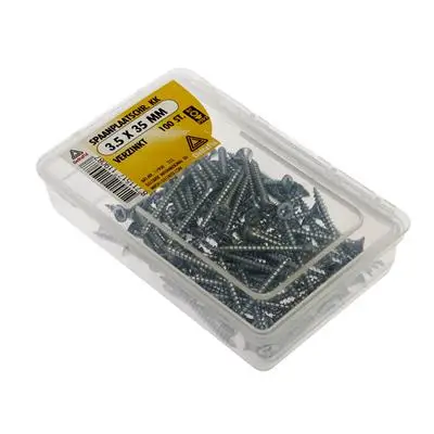 Wereldwijde Verzending Spaanplaatschroef Kk Verzinkt 3.5X35 100 St