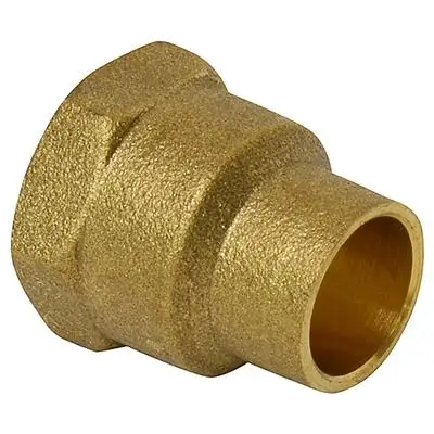 Actieprijs Soldeerkoppeling Recht Overgang Messing 15mmx1/2"F