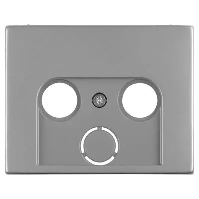 Aanbieding Berker K5 Centraalplaat Radio/Tv rvs