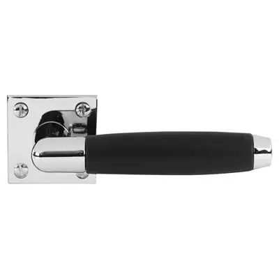 Differnz Haarlem deurkruk vierkant rozet - blind chroom Finale Uitverkoop