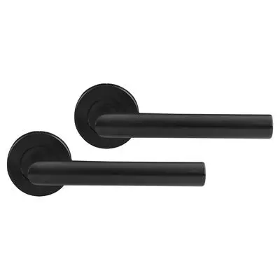 Bestel Nu Differnz Amsterdam deurkruk rond rozet - blind zwart