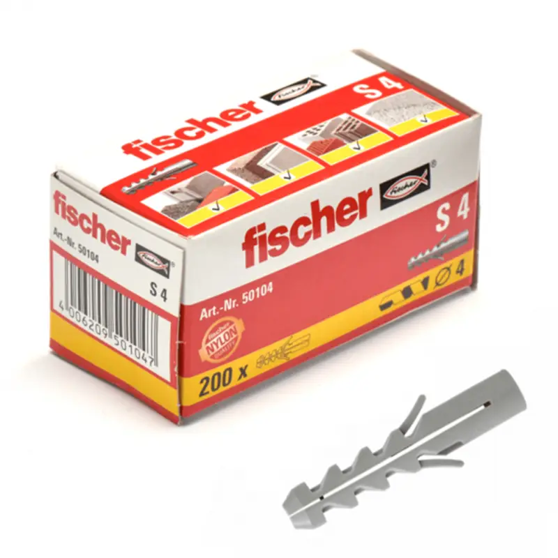 Must-Have Fischer - S - Nylon plug - 4 x 20mm (100 stuks)