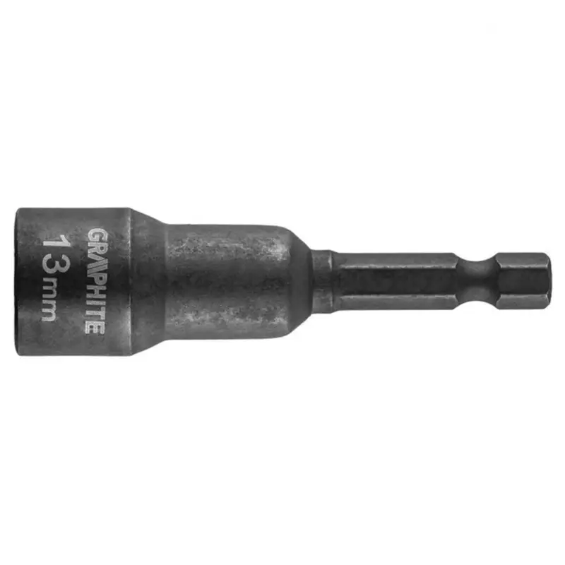 GRAPHITE - IMPACT - Magnetische dopbit - 1/4'' - SW13x65mm Geld-Terug-Garantie
