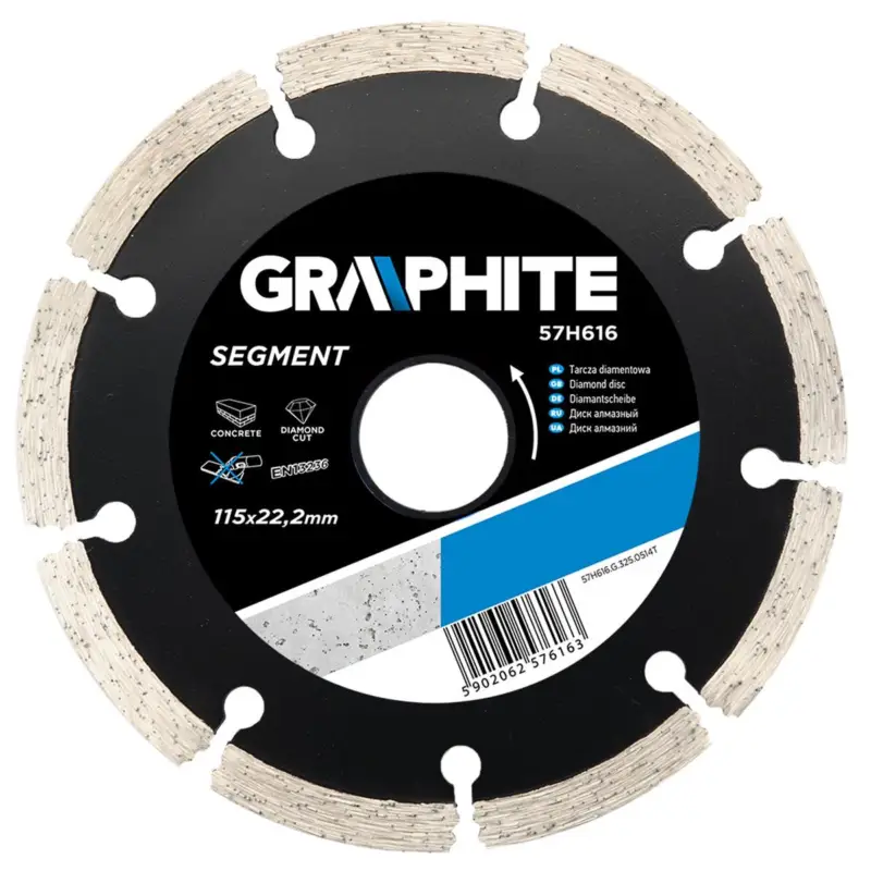 Lage Kosten GRAPHITE - Segment - Diamantschijf - 115x22,2x8,0x2,1mm