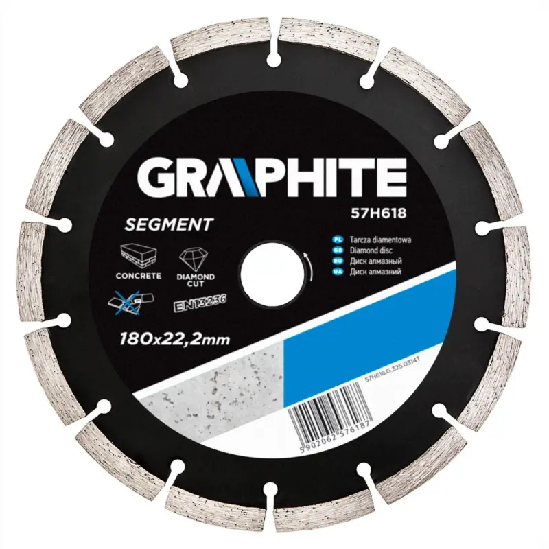 GRAPHITE - Segment - Diamantschijf - 180x22,2x8,0x2,5mm Koop Online