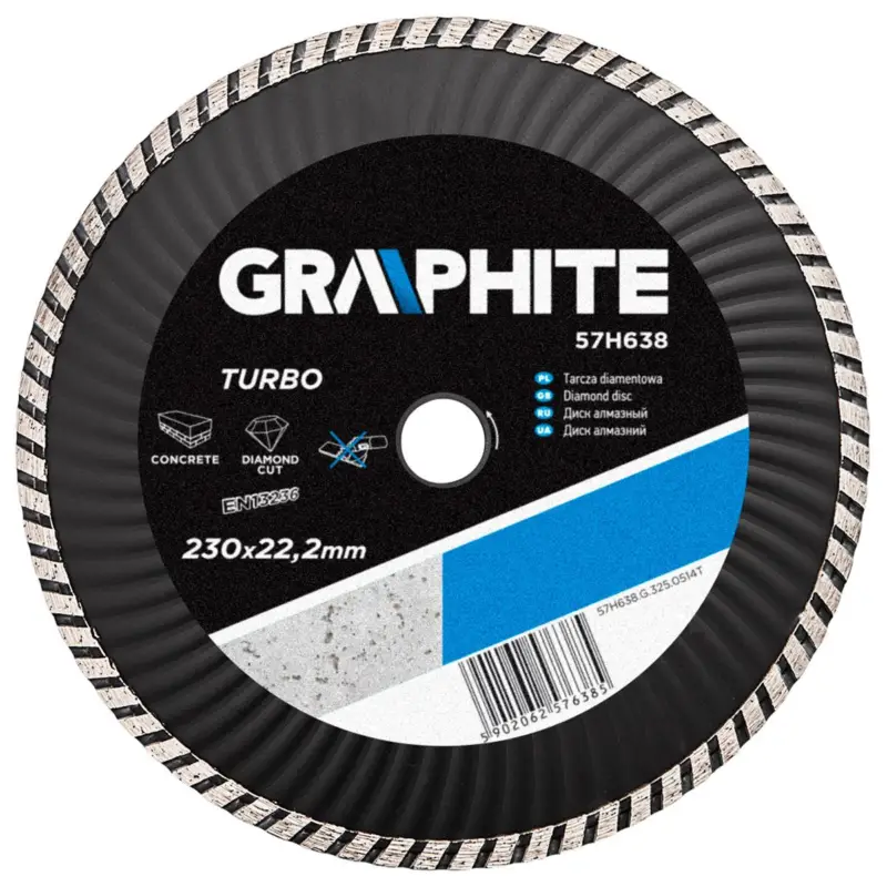 Meest Verkocht GRAPHITE - Turbo Wave - Diamantschijf - 230x22,2x6,0x3,1mm
