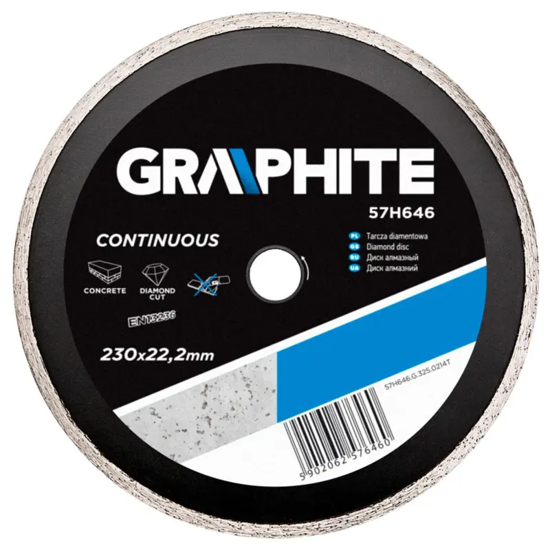 GRAPHITE - Continuous - Diamantschijf - 230x22,2x6,0x2,7mm Flitsaanbieding