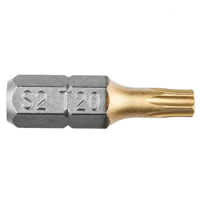 Wereldwijde Verzending GRAPHITE - Schroefbit - 1/4" T25 - 25mm - TIN (2 stuks)