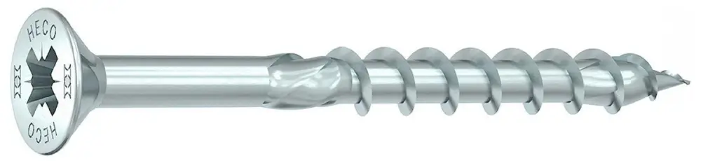 Heco Topix-Plus Schroeven - Pozidrive platverzonken kop - 6x 160mm - Deeldraad (100 stuks) Lage Kosten