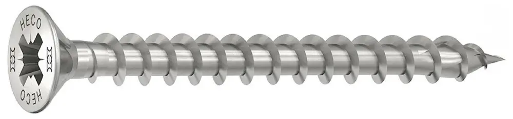 Heco Topix-Plus - RVS A2 Schroeven - Pozidrive platverzonken kop - 3,5 x35mm - Voldraad (200 stuks) Origineel