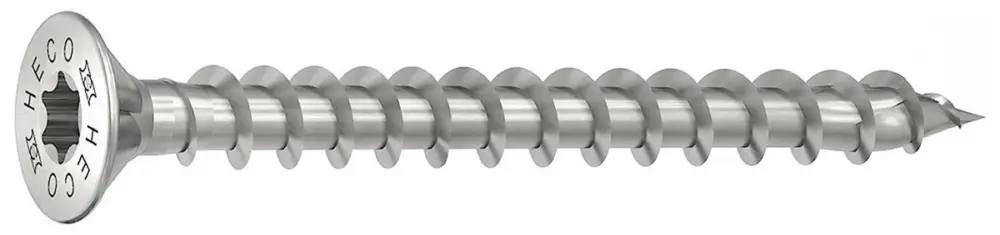 Heco Topix-Plus - RVS A2 Schroeven - Heco platverzonken kop - 4 x20mm - Voldraad (200 stuks) Dagaanbieding