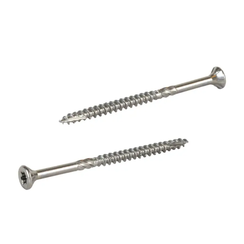Voordeelprijs Radix Torx 20 Spaanplaatschroef - Platkop + Snijpunt - 4,0 x 60mm/35 - RVS - Deeldraad (200 stuks)