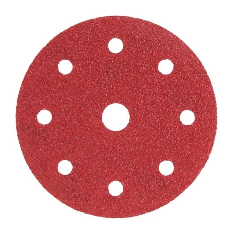 Wereldwijde Verzending Radix - Schuurschijf - Pro - Klittenband 125 mm - P40 – 9 stofgaten (10 stuks)