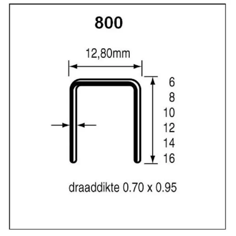 NIETEN SERIE 800 CNK 14 MM DOOS 10 MILLE Hete Deal