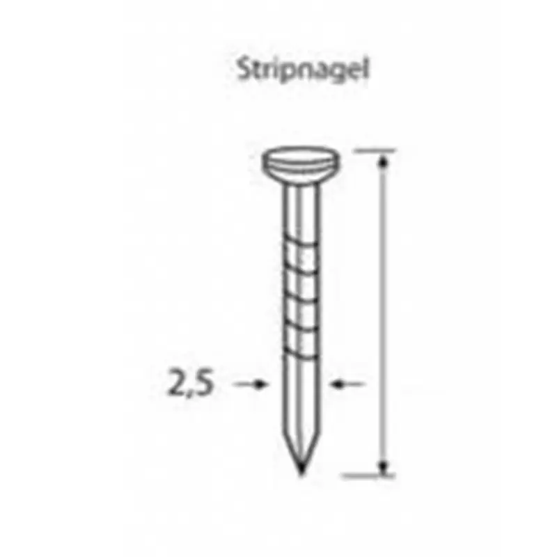 Nieuw BETONNAGELS 2.5MM 19MM NK DS 1 MILLE