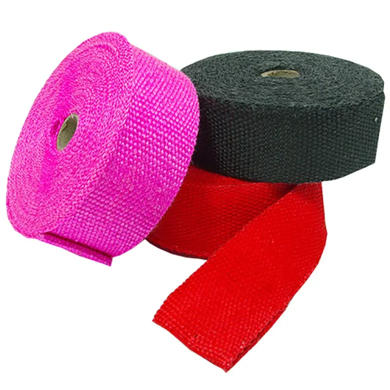 Ambachtelijk Fiberglass Exhaust Band Pink 10 mtr