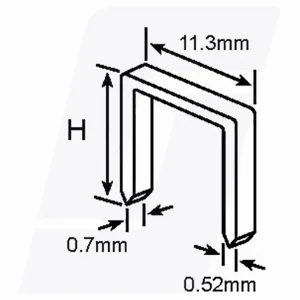 Licota Nieten 6mm 1000 stuks 11.3mm breed Lage Kosten